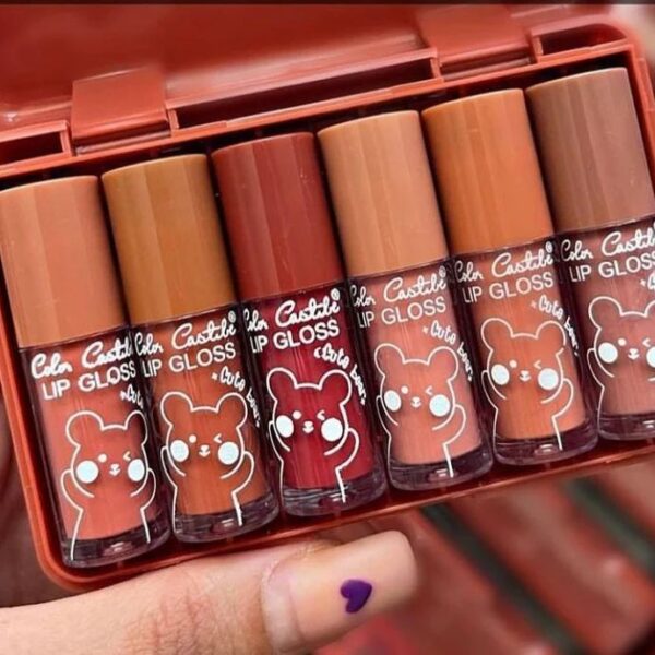 Color Castle Mini Lip Gloss Set (Nude Shades) - Image 4