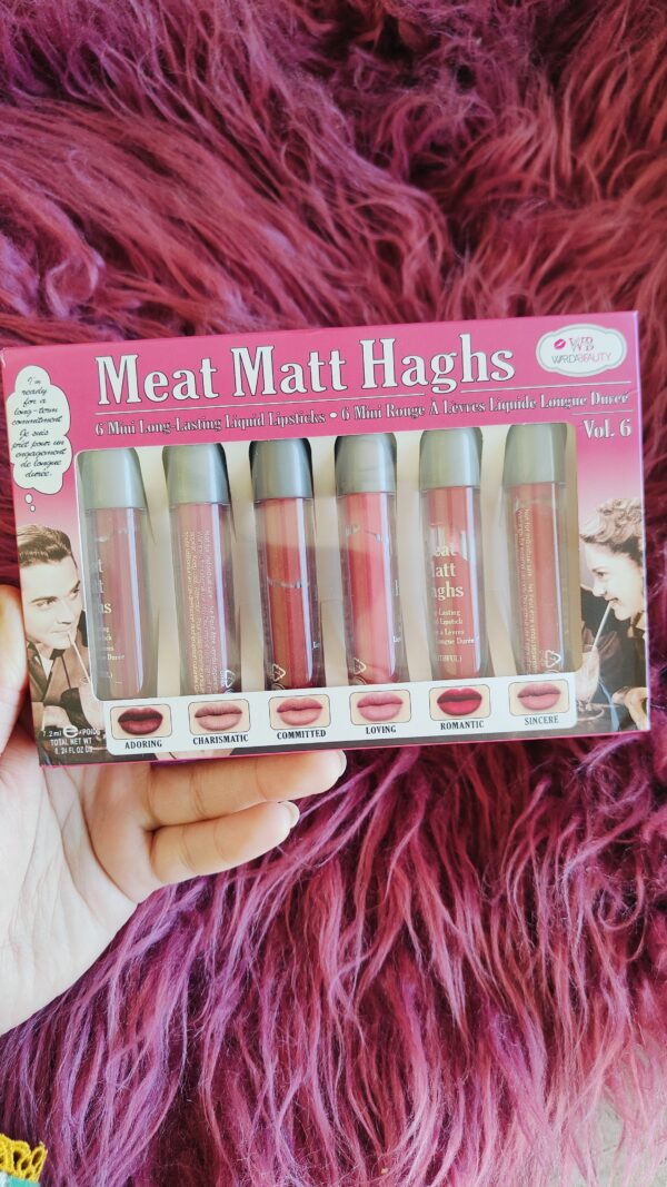 WardaBeauty Meat Matte Haghs 6pc Matte LipGloss Set - Image 4