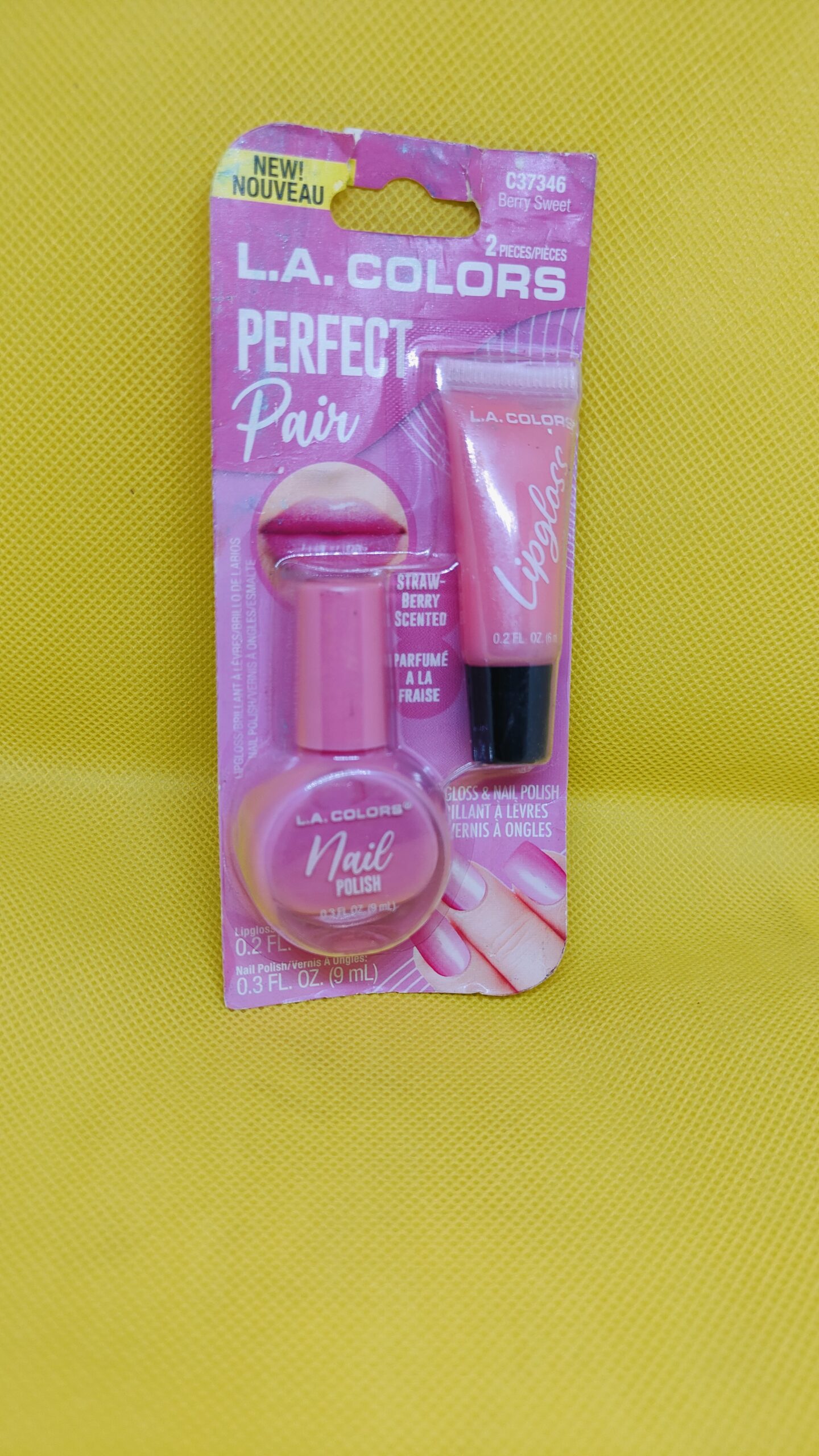 LA Colors Lip Gloss & Nail Paint Combo