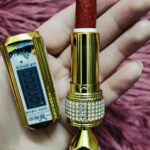 Textured Red lipstick